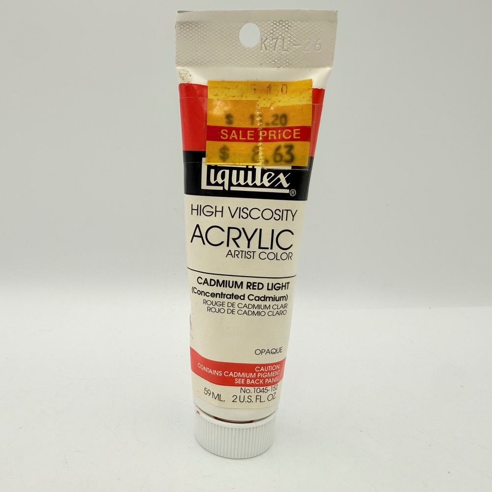 Liquitex High Viscosity Acrylic Artist Color Cadmium Red Light 2oz 59ml 1045-152